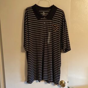 WVU polo. West Virginia University. A XXL golf shirt. New with tags.